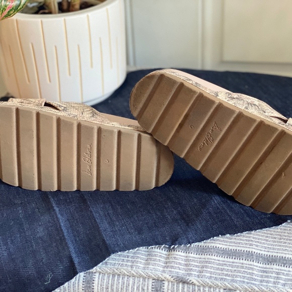 Sam Edelman Neutral Botanical Platform Slip Ons - Picture 2 of 5